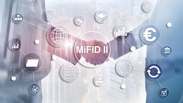 Директива о рынках финансовых инструментов. MiFID II. Концепция защиты инвесторов. — стоковое фото