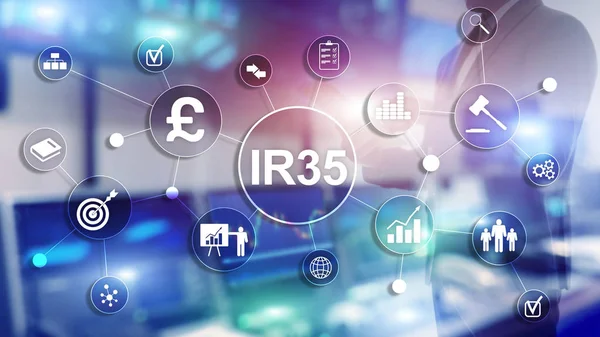 IR35 finance concept. United Kingdom tax law, tax avoidance.