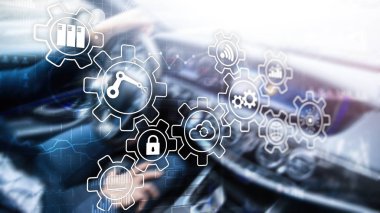 Teknoloji yeniliği ve otomasyon süreci. Akıllı sektör 4.0.