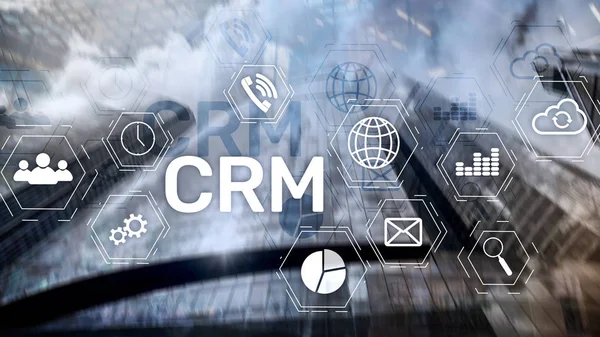 Business Customer CRM Management Analysis Service Concept. Zarządzanie relacjami. — Zdjęcie stockowe