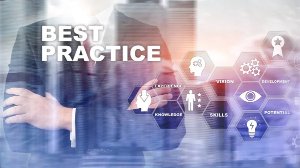 Best practice on virtual screen. Business, Technology, Internet and network concept.