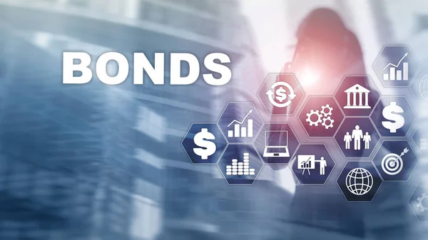 Bond Finance Banking Technology Business-Konzept. Netzwerk des elektronischen Online-Handels. — Stockfoto