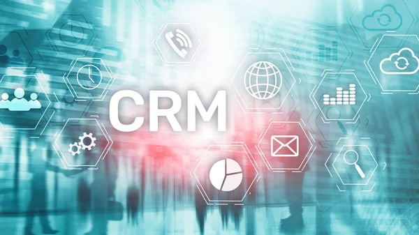 Business Customer CRM Management Service Concept (en inglés). Gestión de las relaciones. — Foto de Stock