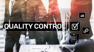 Kalite kontrol ve güvence. Standardizasyon. Garanti. Standartları. İş ve teknoloji kavramı