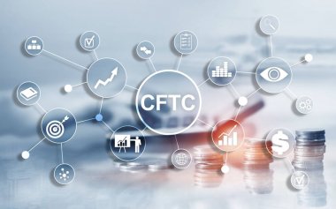CFTC A.B.D. Emtia Geleceği Ticaret Komisyonu Finans Yönetmeliği Konsepti.
