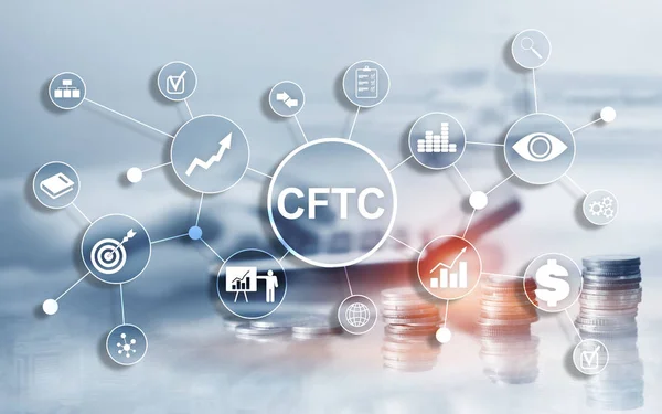 CFTC Estados Unidos Futuros de materias primas Comisión de negociación Concepto de regulación de las finanzas comerciales. — Foto de Stock