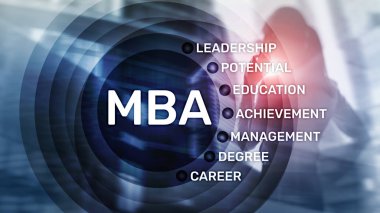 MBA - işletme, e-öğrenme, eğitim ve kişisel gelişim kavramı Master