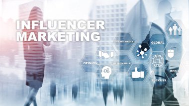 İş dünyasındaki pazarlama kavramını etkiliyor. Teknoloji, internet ve ağ. Soyut arkaplan karışık ortamı