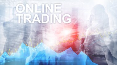 Online ticaret, Forex, yatırım ve finansal piyasa kavramı.
