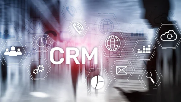 Business Customer CRM Management Service Concept (en inglés). Gestión de las relaciones. — Foto de Stock