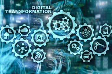 Teknoloji iş süreçlerinin dijitalleştirilmesinin dijital dönüşümü. Veritabanı arkaplanı