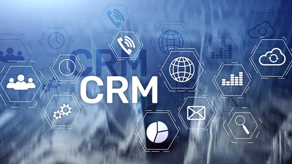 Business Customer CRM Management Analysis Service Concept. Zarządzanie relacjami — Zdjęcie stockowe