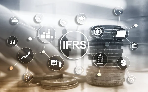 IFRS Mezinárodní nástroj pro regulaci standardů účetního výkaznictví — Stock fotografie