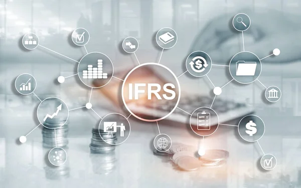 Instrumento de Normas Internacionales de Información Financiera. — Foto de Stock