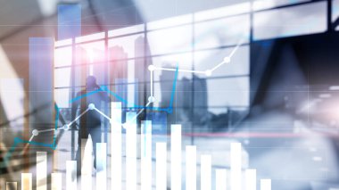 Finansal büyüme grafiği. Satış artışı, pazarlama stratejisi
