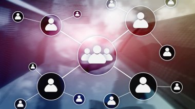 HR - insan kaynakları yönetimi kavramı bulanık iş merkezi zemin üzerine