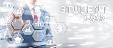 Eğitim maliyetleri kavramı. Finansal öğrenci arka planı.