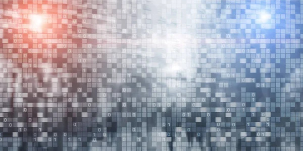 Matrix Abstract futuristic wallpaper. Digital Binary Code Business background.
