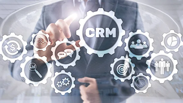 Business Customer CRM Management Analysis Service Concept (em inglês). Gestão de Relacionamento — Fotografia de Stock