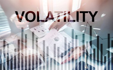 Volatility Financial Markets Concept. Stock and Trading Concept. clipart
