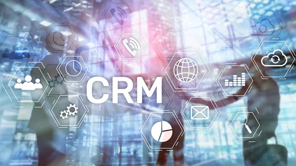 Business Customer CRM Management Service Concept (en inglés). Gestión de las relaciones. —  Fotos de Stock