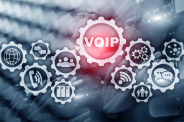 Voip Soyut Konsept. İnternet Protokolü 2021 Üzerindeki Ses.