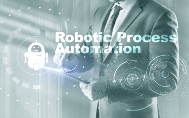 RPA Robotik Süreç Otomasyonu. Ai algoritması İş Analizi.