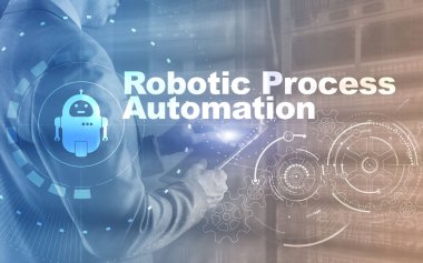 RPA Robotik Süreç Otomasyonu. Ai algoritması İş Analizi.