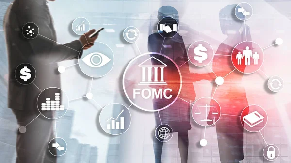 Fomc Comité Federal de Mercado Abierto Regulación gubernamental Organización de supervisión financiera. — Foto de Stock