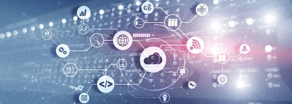 Cloud computing, technologie connectiviteit concept 2021 — Stockfoto