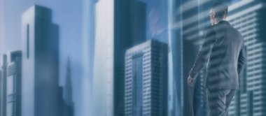 People Team Corporate Silhouette. Soyut iş geçmişleri.