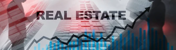 Real estate deal. Double exposure, business people cooperation concept.