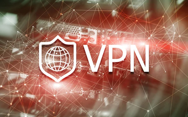Віртуальна приватна мережа VPN. Нова концепція технології 2020 . — стокове фото