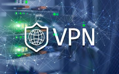 Sanal özel ağ VPN. Yeni teknoloji konsepti 2020.