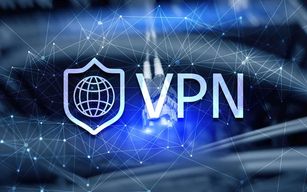 Virtuális privát hálózat VPN. Kék Új technológiai koncepció 2020. — Stock Fotó