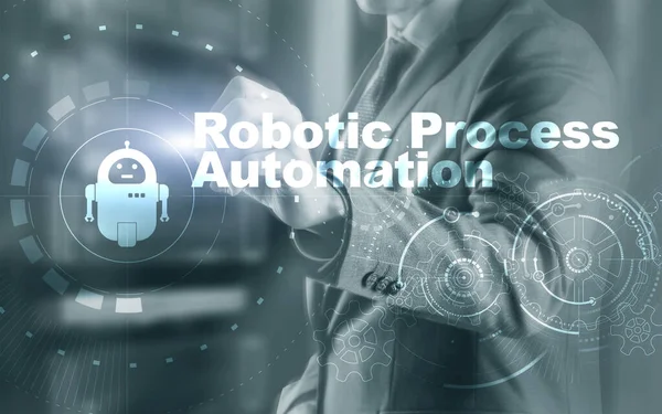 RPA Robotik Süreç Otomasyonu. Ai algoritması İş Analizi.