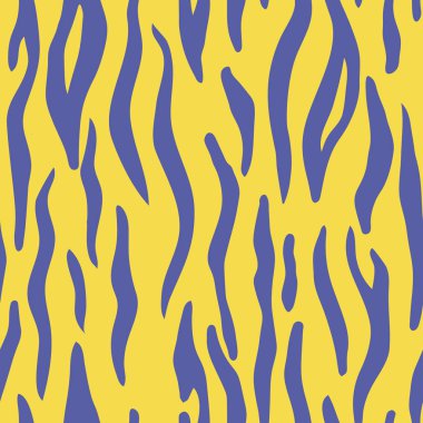 Soyut renkli hayvan yazdırma. Kaplan şeritleri ile sorunsuz vektör desen. Tekstil yinelenen hayvan kürk arka plan.
