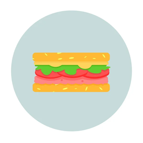 Sandwich frais au fromage — Image vectorielle