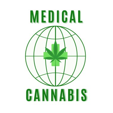 Yeşil marihuana simgesi 