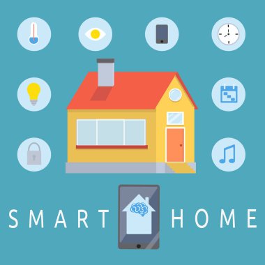 Akıllı ev kontrol kavramı 