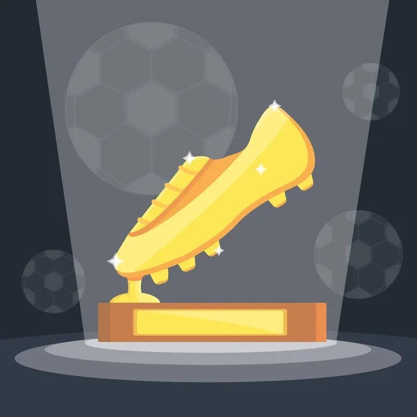 Futebol prêmios esportivos —  Vetores de Stock
