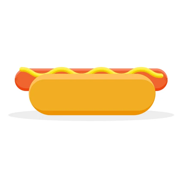 Hot dog, gıda hızlı — Stok Vektör