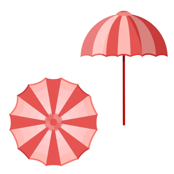 Зонтик от солнца на пляже — стоковый вектор
