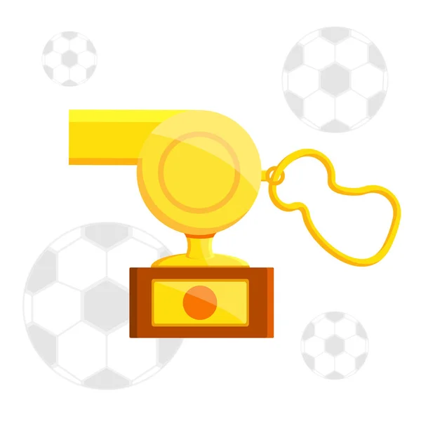 Futebol prêmios esportivos —  Vetores de Stock