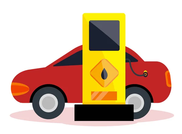 Servicio de gas de gasolina — Vector de stock