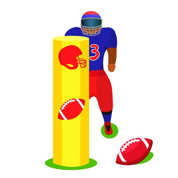 American Football Sport — Stockvektor