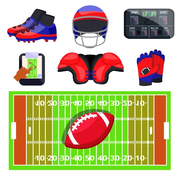 American Football Sport — Stockvektor