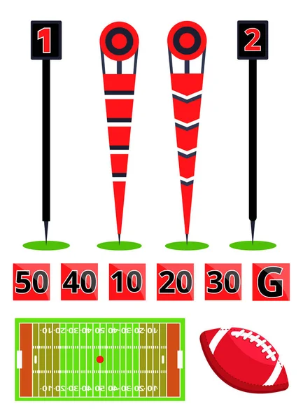 아메리칸 풋볼 스포츠 — 스톡 벡터