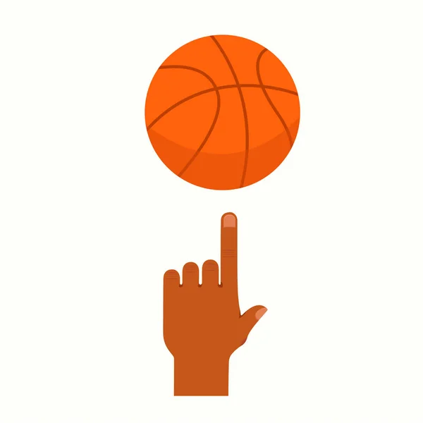 Basketball player hand — Stock Vector