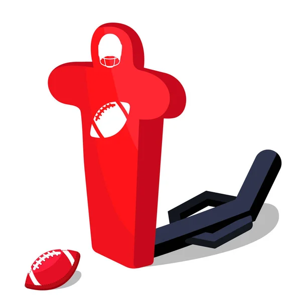 American Football Sport — Stockvektor